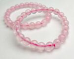 Solace Rose Quartz Natural Stone Bracelet - Image 3